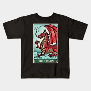 The Welsh Dragon Tarot Card Kids T-Shirt